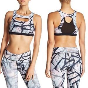 Revolve Radical Print Padded Mesh Sports Bra
